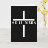 Faith Cross Jesus Resurrection Christians  カード (黄色い花)