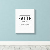 Faith Definition | Inspirational Quote キャンバスプリント (インサイチュ (ウッドフロア))