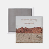 Faith Desert Collection – マタイによる福音書 28:20 マグネット (正面/裏面)