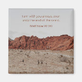 Faith Desert Collection – マタイによる福音書 28:20 マグネット (正面)