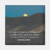 Faith Desert Collection – Jeremiah 33:3  マグネット (正面)