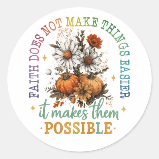 Faith Does Not....  ラウンドシール (正面)