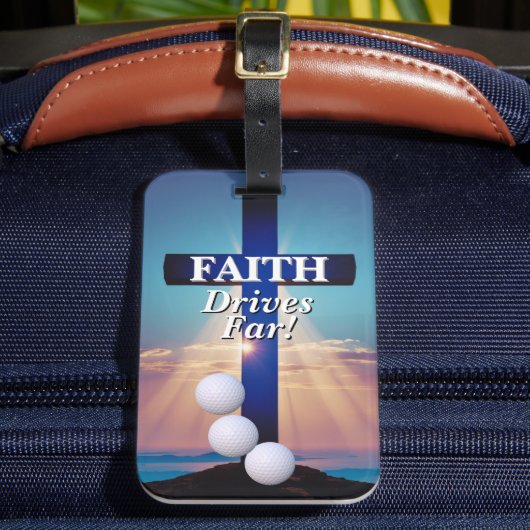 Faith Drives Far Golf  ラゲッジタグ (正面インサイチュ2)