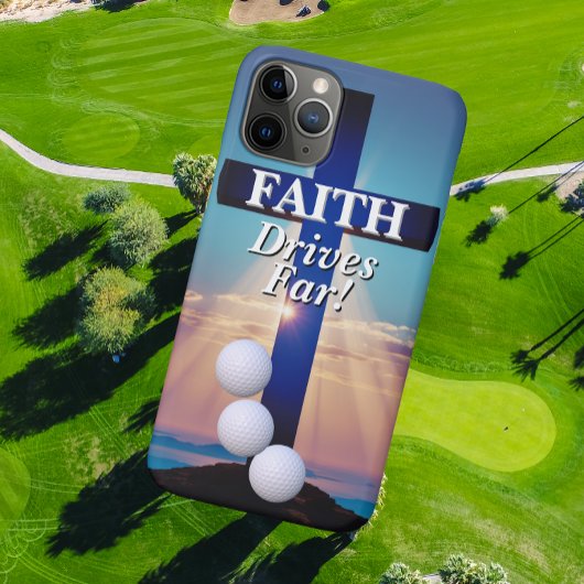 Faith Drives Far Golf  Case-Mate iPhoneケース