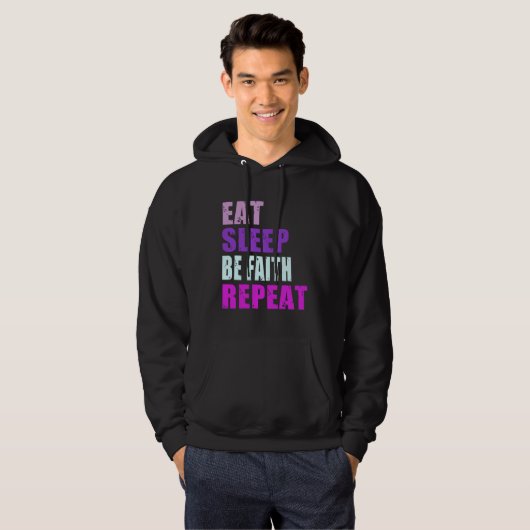 Faith Eat Sleep Be Repeat Faith パーカ (正面フル)