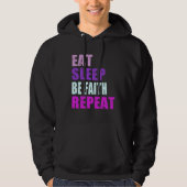 Faith Eat Sleep Be Repeat Faith パーカ (正面)