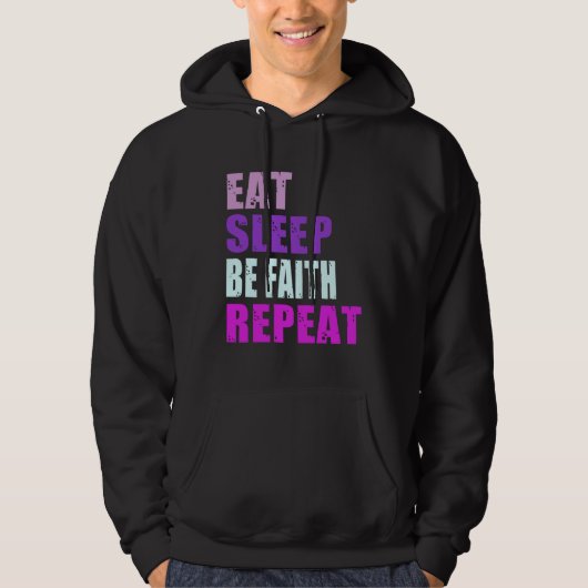 Faith Eat Sleep Be Repeat Faith パーカ (正面)