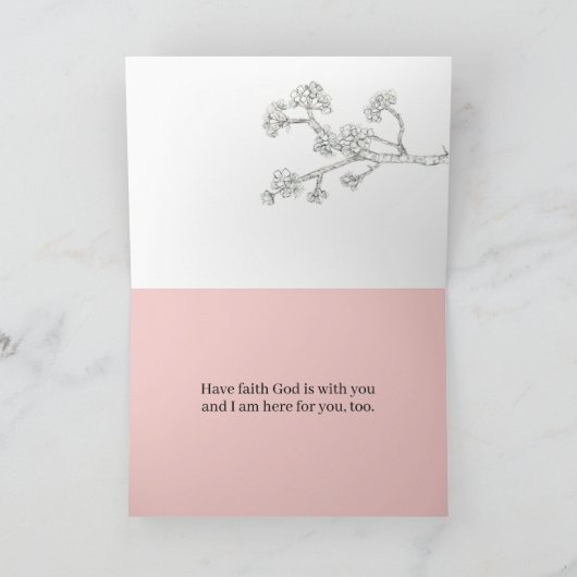 Faith Encouragement Scripture Psalm 56 Tree カード (内部)