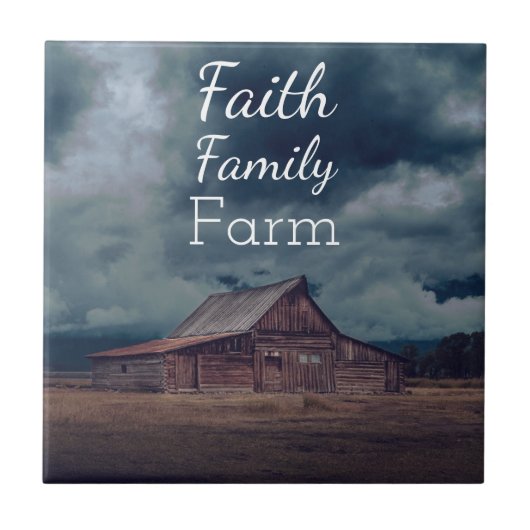 Faith Family Farmフォトセラミックタイル タイル (正面)