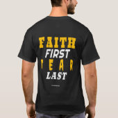 ✨ Faith First, Fear Last Tシャツ (裏面)