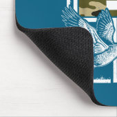 Faith Fishing Hunting Camo Cross Duck Deer Christi マウスパッド (コーナー)