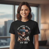 Faith Freedom 250 Years | America 1776–2026 Patrio Tシャツ