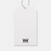 Faith Fuels Hope Quote – Uplifting Christian Art ギフトタグ (裏面)