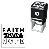 Faith Fuels Hope Quote – Uplifting Christian Art セルフインキングスタンプ (インサイチュ)