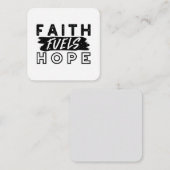 Faith Fuels Hope Quote – Uplifting Christian Art ノートカード (正面/裏面)
