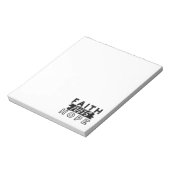 Faith Fuels Hope Quote – Uplifting Christian Art ノートパッド (回転)