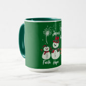 Faith, Hope, and Love: A Snowman Christmas  マグカップ (正面左)