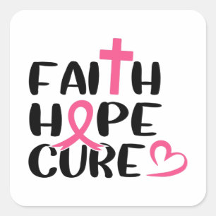 Faith Hope Cureがん認識度 スクエアシール