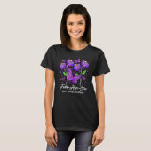 Faith Hope Cure Flower Butterfly Cystic Fibrosis Tシャツ (正面フル)