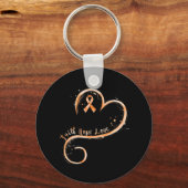 Faith Hope Loveオレンジリボン白血病認識度 キーホルダー (正面)