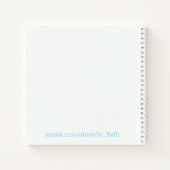 Faith Hope Loveハートスパイラルノート ノートブック (裏面)