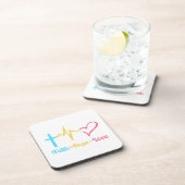 Faith Hope Loveハート コースター (右側)