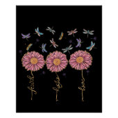 Faith Hope Loveフローラドラゴンフライ&ダンデオン ポスター (正面)