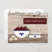 Faith Hope Loveレシピ ポストカード (正面/裏面)