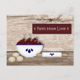 Faith Hope Loveレシピ ポストカード