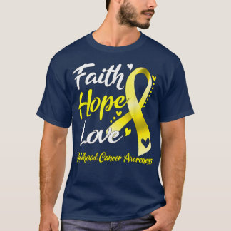 Faith Hope Love小児癌認識度1654 Tシャツ