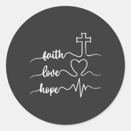 Faith Hope Love ラウンドシール