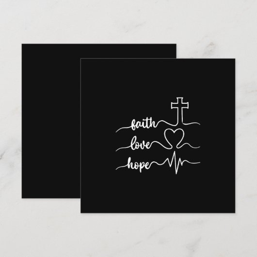 Faith Hope Love 招待状 (正面/裏面)