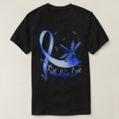 Faith Hope Love ALS Awareness Dragonfly Tシャツ (デザイン正面)