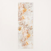 Faith Hope Love Boho Watercolor Fitness Mat ヨガマット (正面)