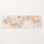 Faith Hope Love Boho Watercolor Fitness Mat ヨガマット (正面(横))