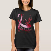 Faith Hope Love Brain Aneurysm Awareness Dragonfly Tシャツ (正面)