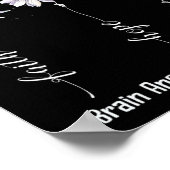 Faith Hope Love Brain Aneurysm Awareness Flower Gi ポスター (角)