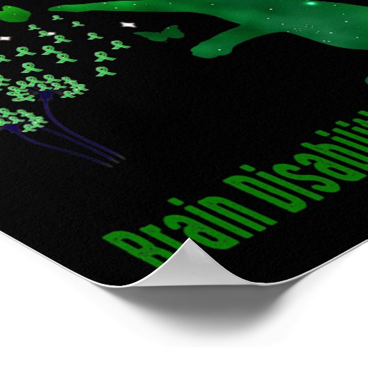 Faith Hope Love Brain Disablity認識度1 ポスター (角)