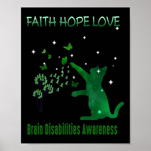 Faith Hope Love Brain Disablity認識度1 ポスター (正面)