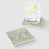 "Faith, Hope, & Love" Butterfly  ストーンコースター (横)