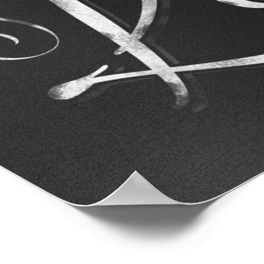 Faith, Hope, Love Chalkboard Poster ポスター (角)