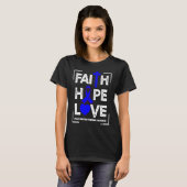 Faith Hope Love Cyclic Vomiting Syndrome Awareness Tシャツ (正面フル)