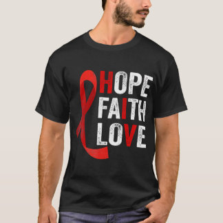 Faith Hope Love - Hiv World Aids Day認識度 Tシャツ