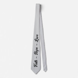 Faith Hope Love | Inspirational Men's Neck Tie ネクタイ