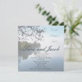 Faith, Hope, Love lake photo wedding invitation 招待状 (スタンド正面)