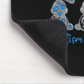 Faith Hope Love Leopard Easter Bunny Autism Awaren マウスパッド (コーナー)