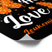 Faith Hope Love Leukemia認識度蝶 ポスター (角)