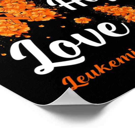 Faith Hope Love Leukemia認識度蝶 ポスター (角)