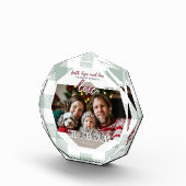 Faith Hope Love Modern Green Family フォトブロック (右)