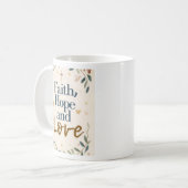 Faith, Hope & Love Mug コーヒーマグカップ (正面左)